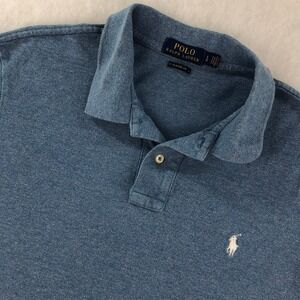Ralph Lauren Mens L Blue Classic Fit Polo Shirt